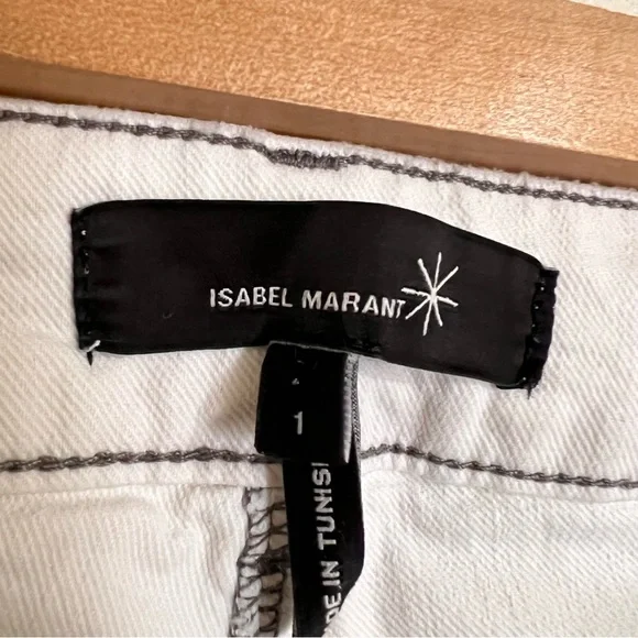 Isabel Marant White Wide‎ Leg Jeans - Picture 6 of 6